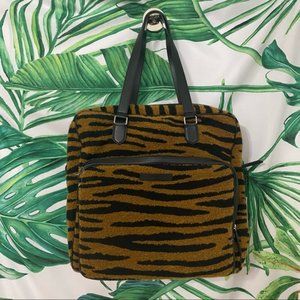 Stella McCartney Tiger Furry Briefcase Travel Bag